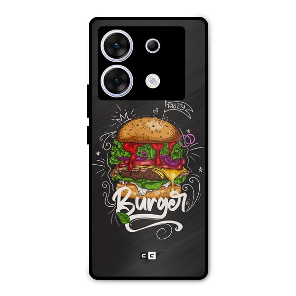 Burger Lover Metal Back Case for Infinix Zero 30 5G
