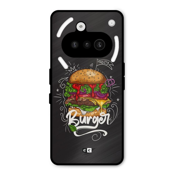 Burger Lover Metal Back Case for Nothing Phone 3a