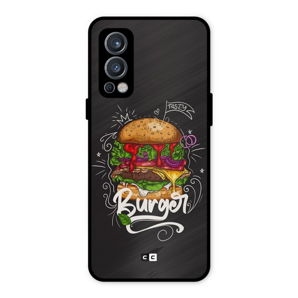 Burger Lover Metal Back Case for OnePlus Nord 2 5G