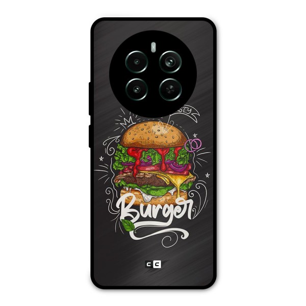 Burger Lover Metal Back Case for Realme 12 Pro Plus