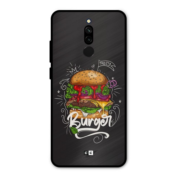 Burger Lover Metal Back Case for Redmi 8