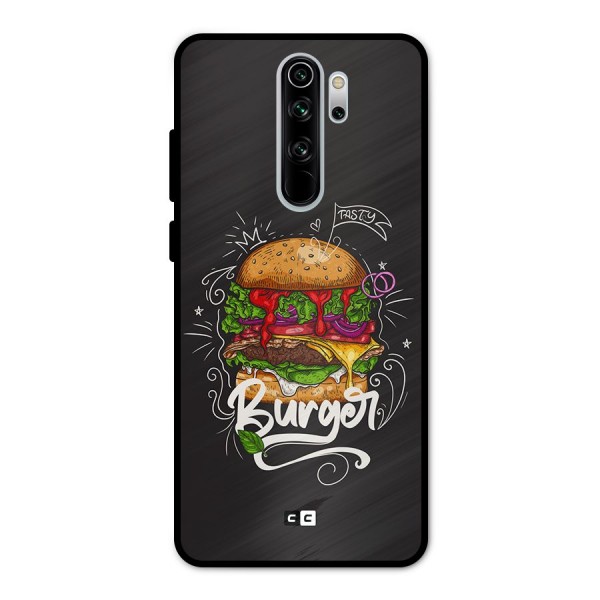 Burger Lover Metal Back Case for Redmi Note 8 Pro