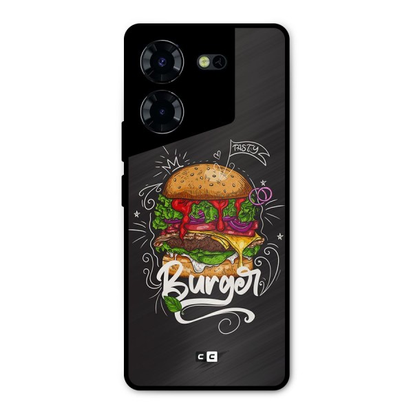 Burger Lover Metal Back Case for Tecno Pova 5 Pro 5G