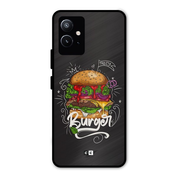 Burger Lover Metal Back Case for Vivo T1 5G