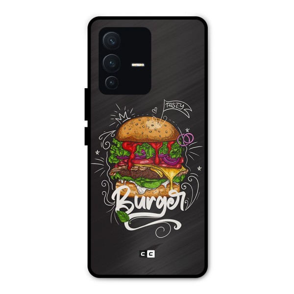 Burger Lover Metal Back Case for Vivo V23 Pro