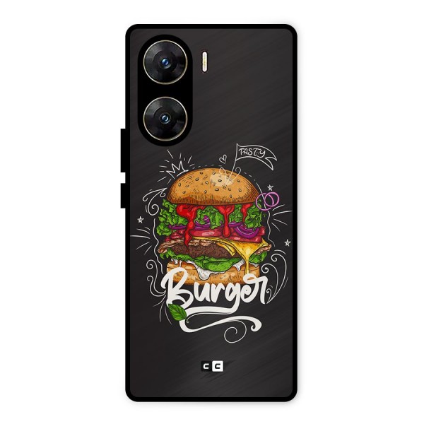 Burger Lover Metal Back Case for Vivo V29e