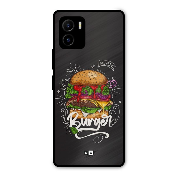 Burger Lover Metal Back Case for Vivo Y15s