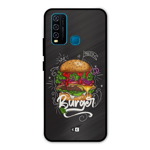 Burger Lover Metal Back Case for Vivo Y30