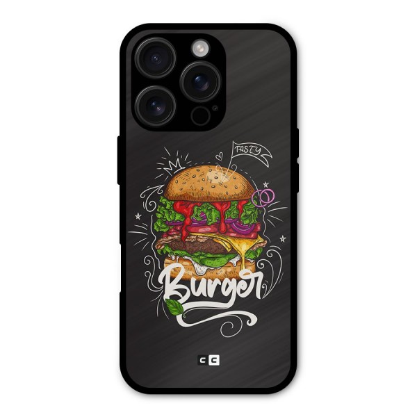 Burger Lover Metal Back Case for iPhone 16 Pro