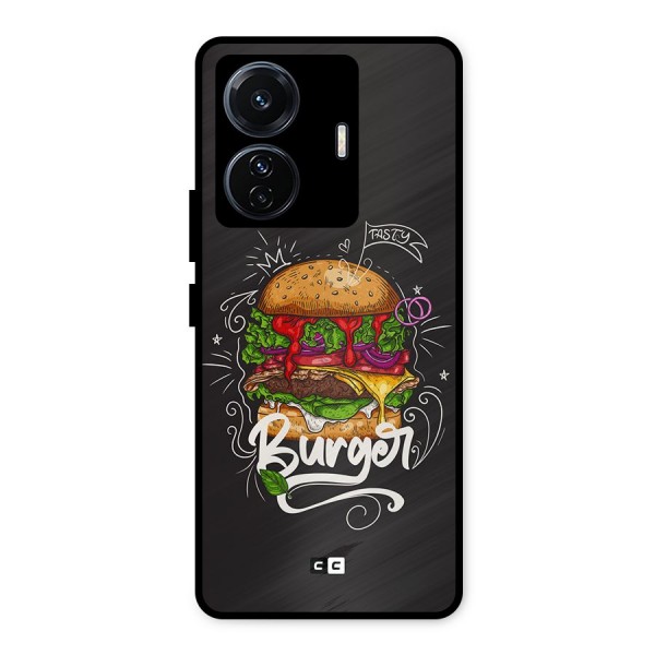 Burger Lover Metal Back Case for iQOO Z6