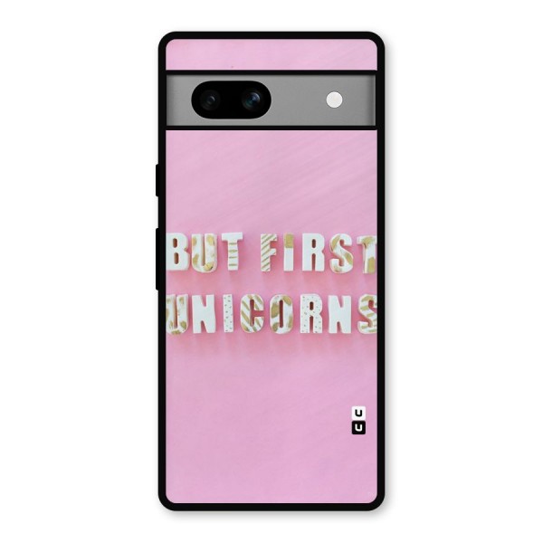 But First Unicorns Metal Back Case for Google Pixel 7a