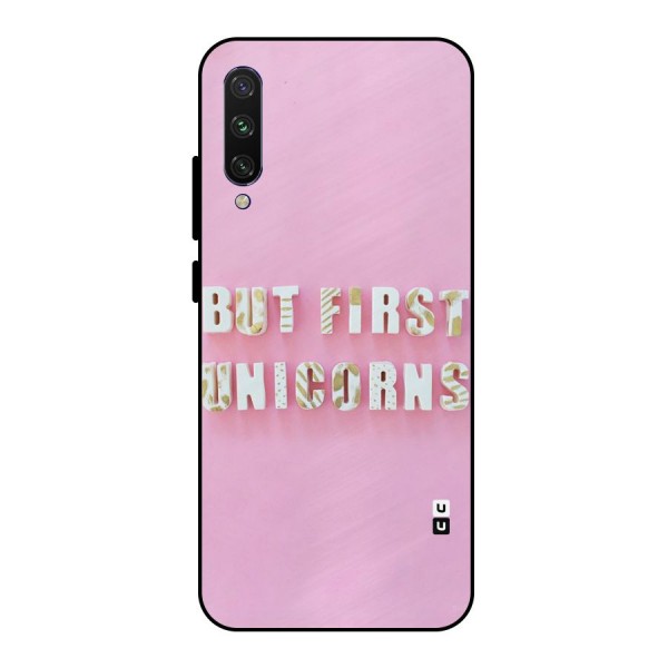 But First Unicorns Metal Back Case for Mi A3