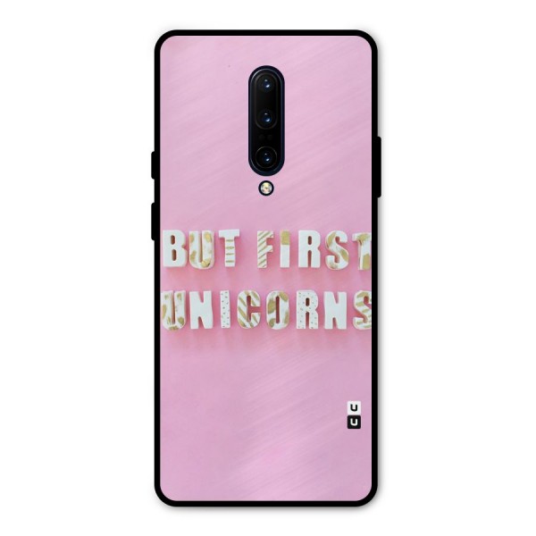 But First Unicorns Metal Back Case for OnePlus 7 Pro