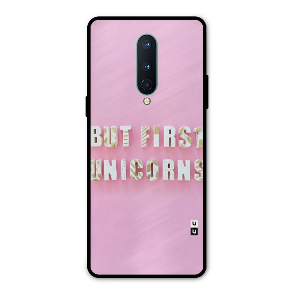 But First Unicorns Metal Back Case for OnePlus 8