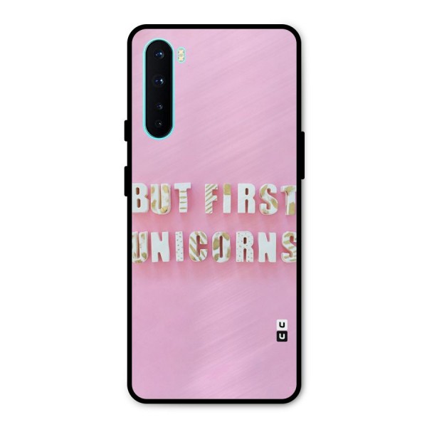 But First Unicorns Metal Back Case for OnePlus Nord