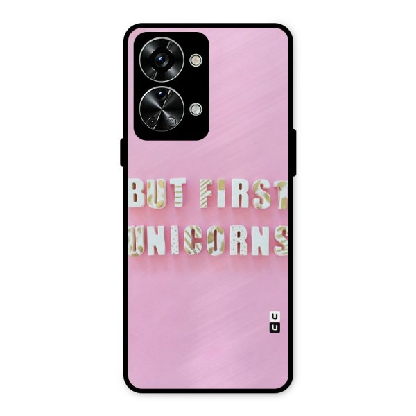 But First Unicorns Metal Back Case for OnePlus Nord 2T