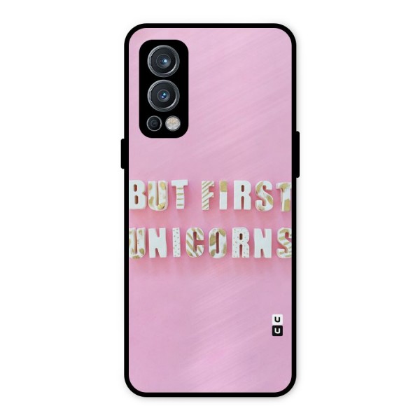 But First Unicorns Metal Back Case for OnePlus Nord 2 5G