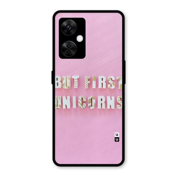 But First Unicorns Metal Back Case for OnePlus Nord CE 3 Lite