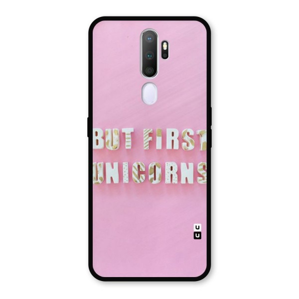 But First Unicorns Metal Back Case for Oppo A5 (2020)