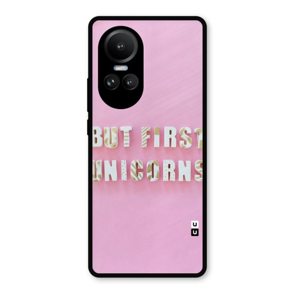 But First Unicorns Metal Back Case for Oppo Reno10 Pro