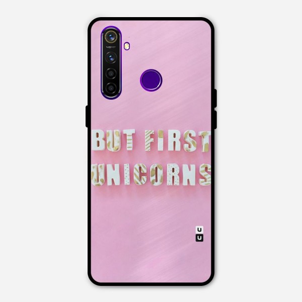 But First Unicorns Metal Back Case for Realme 5 Pro