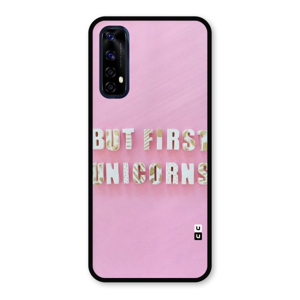 But First Unicorns Metal Back Case for Realme 7
