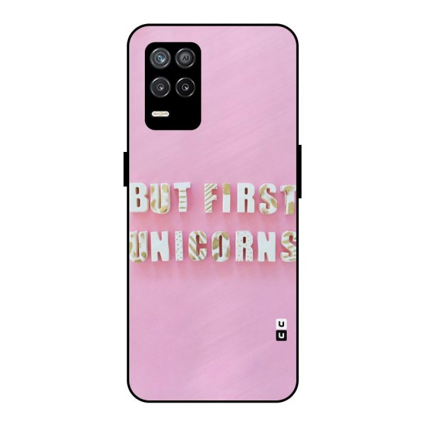 But First Unicorns Metal Back Case for Realme 8 5G