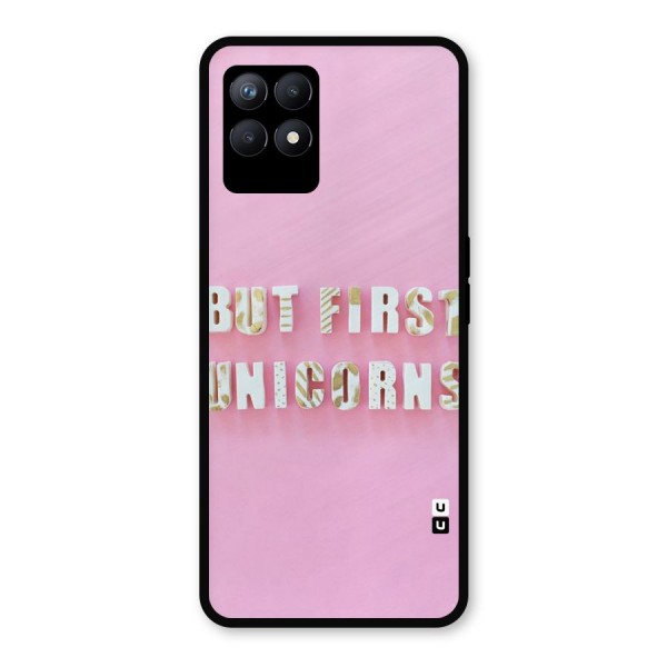 But First Unicorns Metal Back Case for Realme Narzo 50