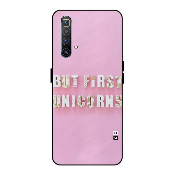 But First Unicorns Metal Back Case for Realme X3