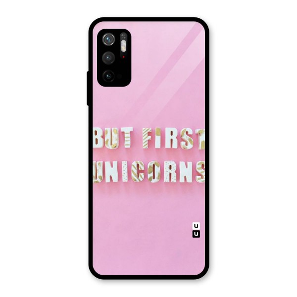 But First Unicorns Metal Back Case for Redmi Note 10T 5G