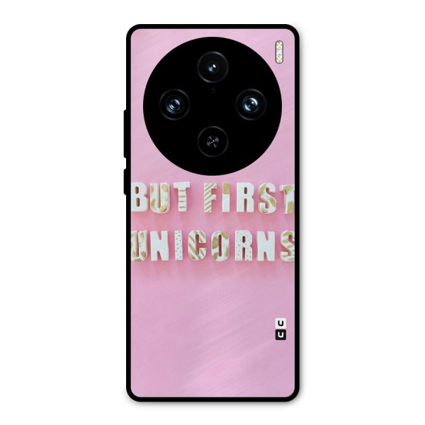 But First Unicorns Metal Back Case for Vivo X100 Pro