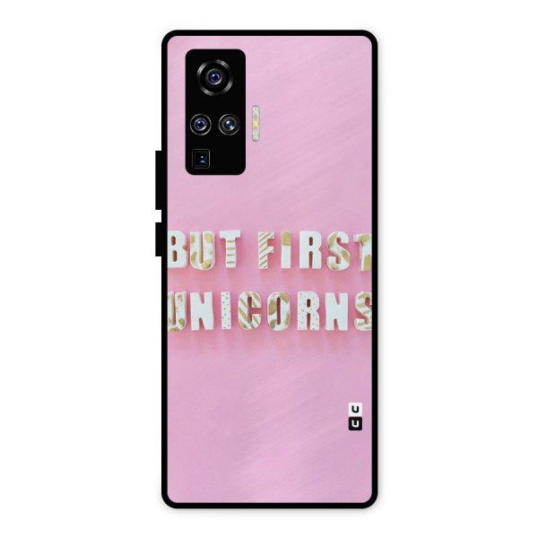 But First Unicorns Metal Back Case for Vivo X50 Pro
