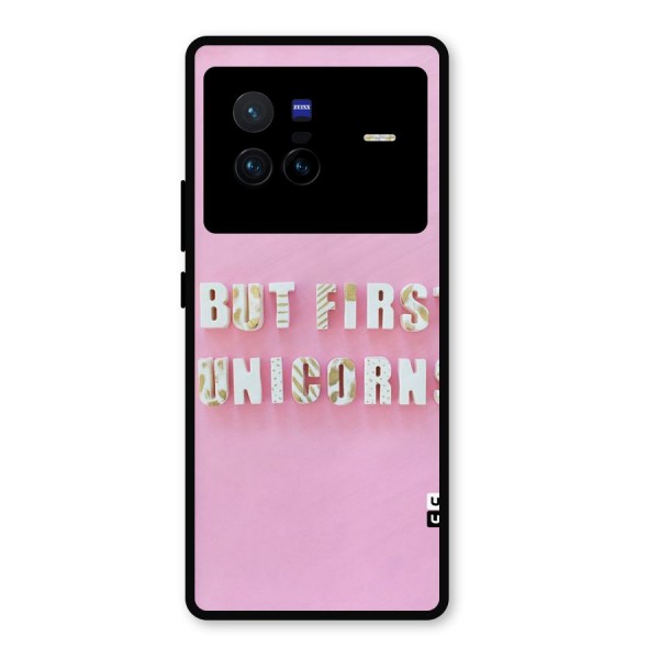 But First Unicorns Metal Back Case for Vivo X80