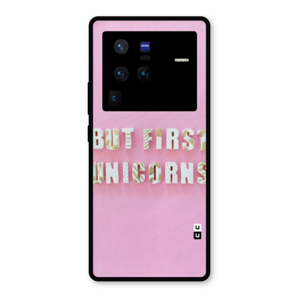 But First Unicorns Metal Back Case for Vivo X80 Pro