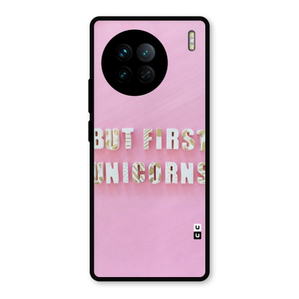 But First Unicorns Metal Back Case for Vivo X90