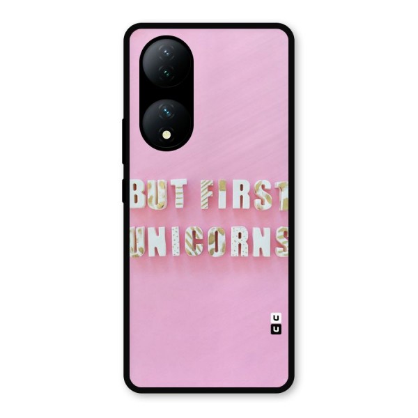 But First Unicorns Metal Back Case for Vivo Y100