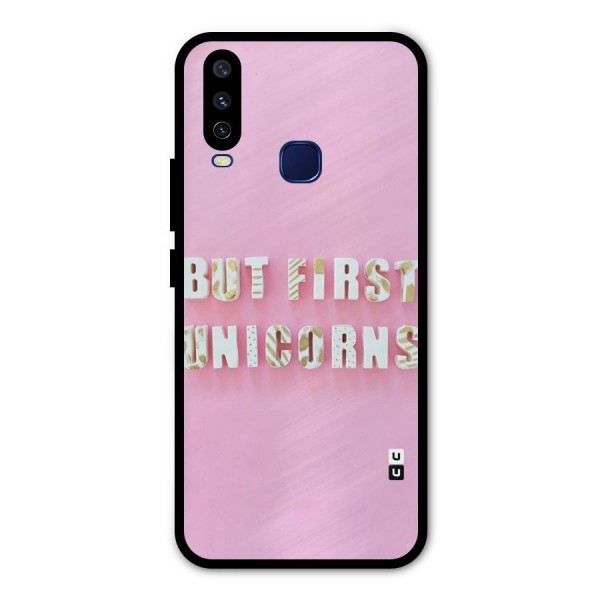 But First Unicorns Metal Back Case for Vivo Y12