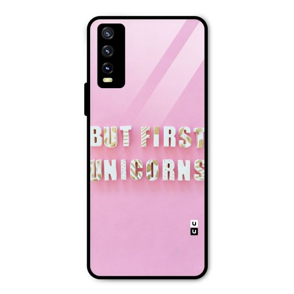 But First Unicorns Metal Back Case for Vivo Y20 2021