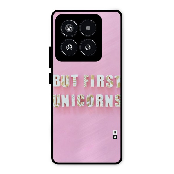 But First Unicorns Metal Back Case for Xiaomi 14 Pro