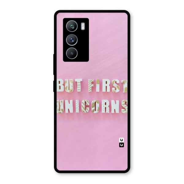 But First Unicorns Metal Back Case for iQOO 9 SE
