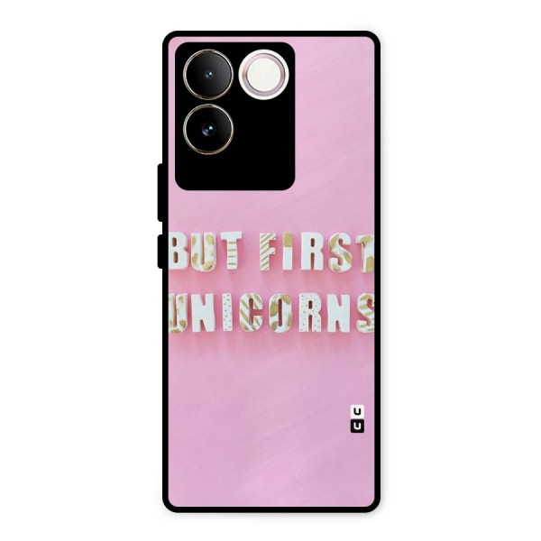 But First Unicorns Metal Back Case for iQOO Z7 Pro