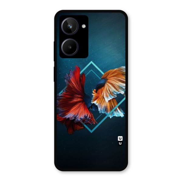 Butterfly Diamond Design Metal Back Case for Realme 10