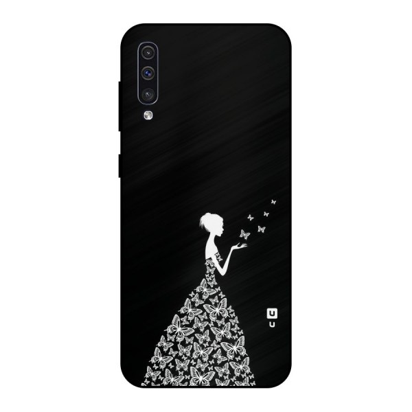 Butterfly Dress Metal Back Case for Galaxy A50