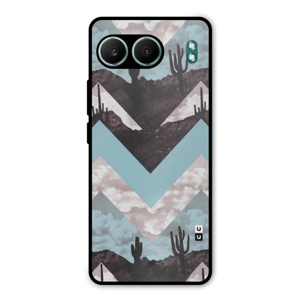 Cacutus Zig Zag Pattern Metal Back Case for OnePlus Nord 4