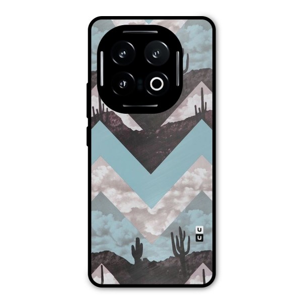 Cacutus Zig Zag Pattern Metal Back Case for iQOO 13