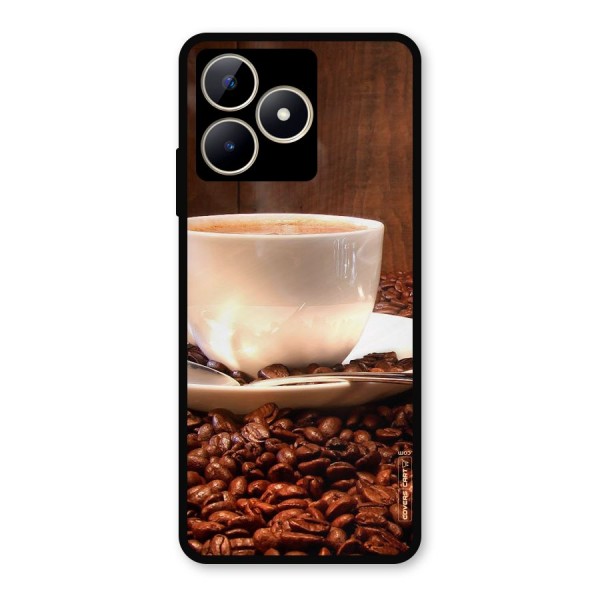 Caffeine Beans Metal Back Case for Realme C53