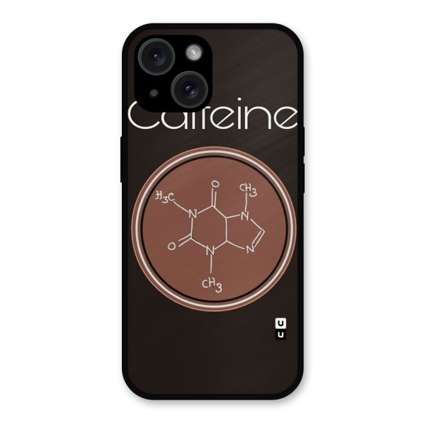 Caffeine Making Metal Back Case for iPhone 15
