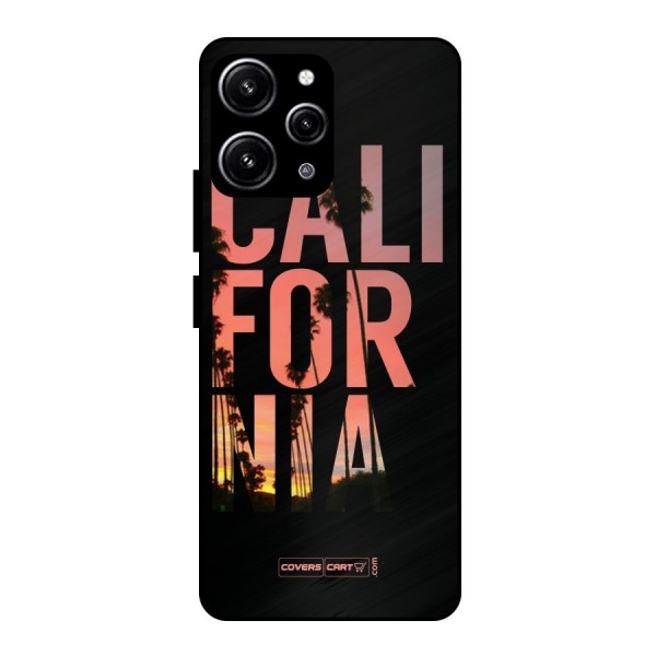 California Glass Back Case for Redmi 12 4G