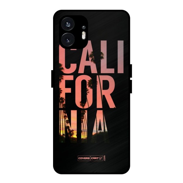 California Metal Back Case for Nothing Phone 2