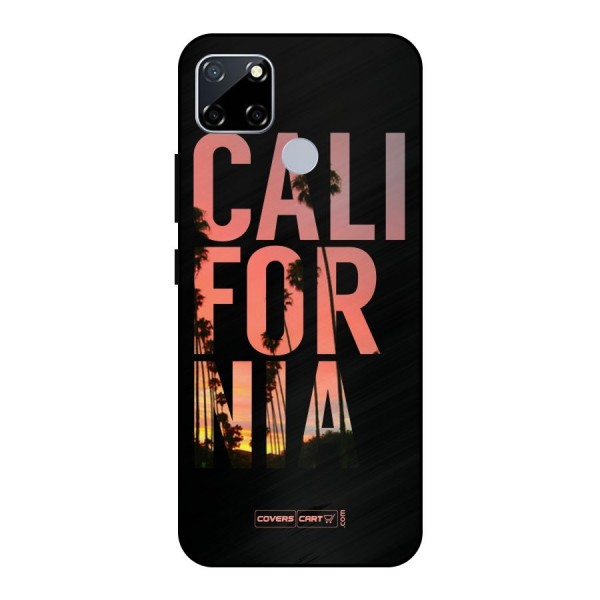 California Metal Back Case for Realme Narzo 30A